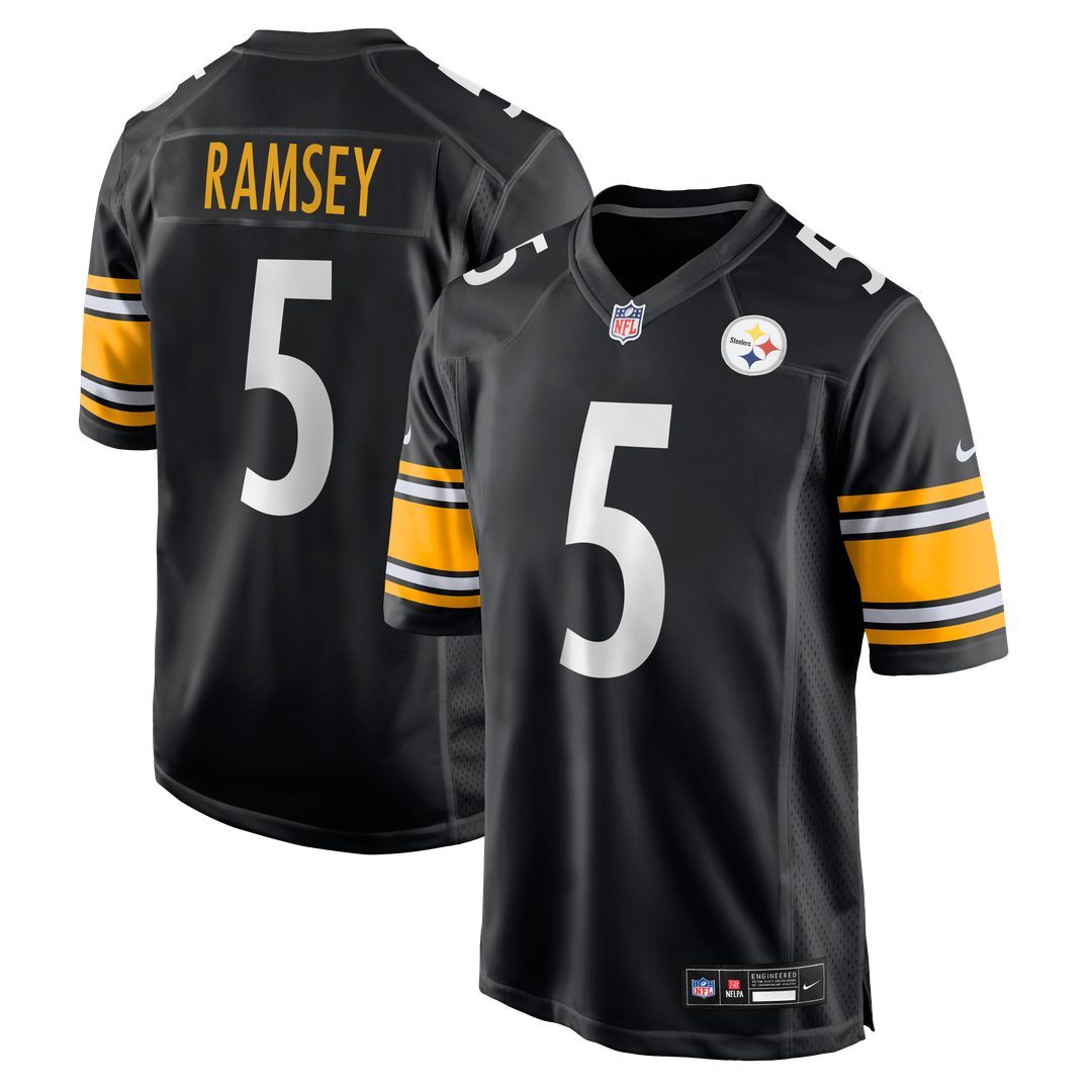 Men's Pittsburgh Steelers Jalen Ramsey Nike Black Team Game product image 8