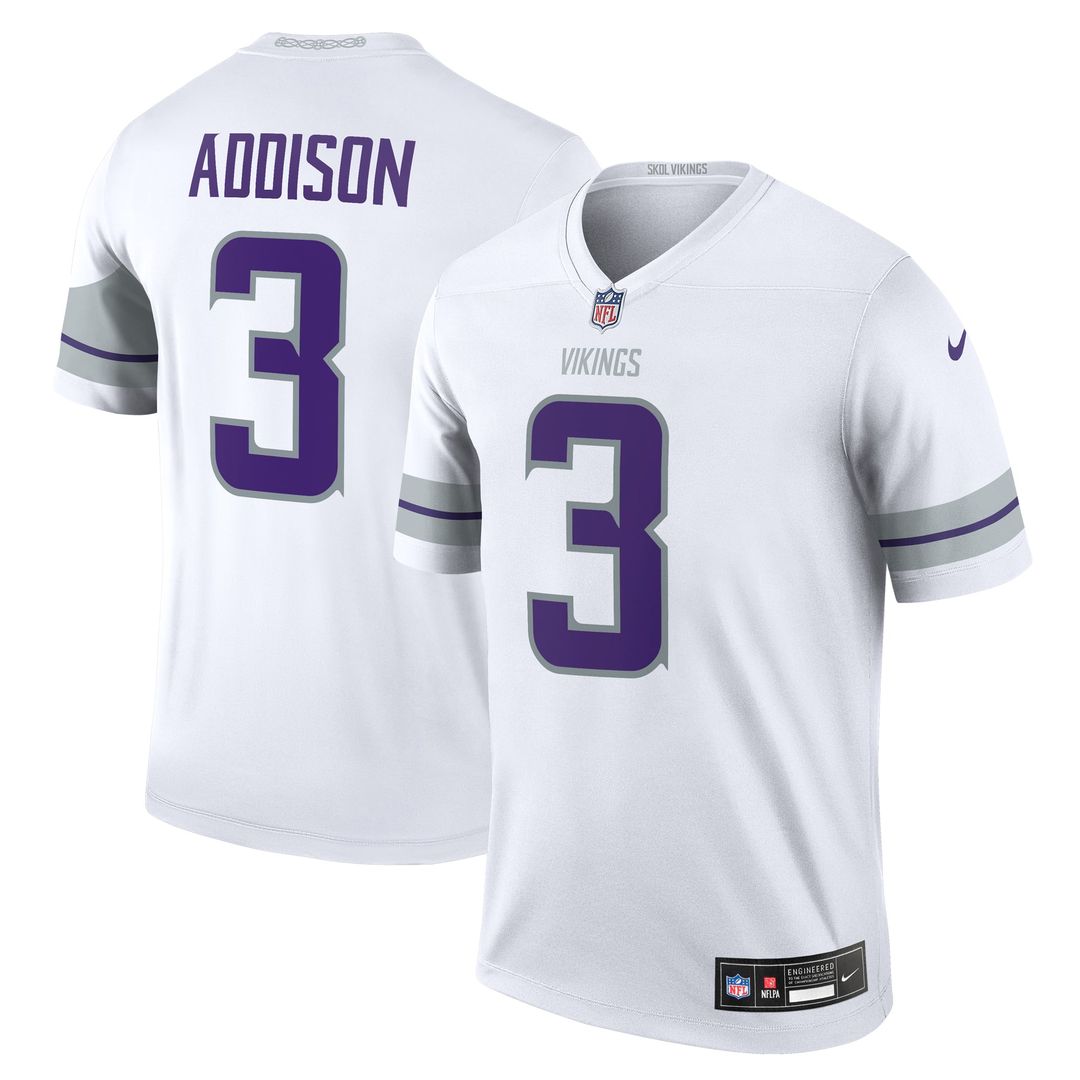 Men's Minnesota Vikings Jordan Addison Nike White Legend product image 1