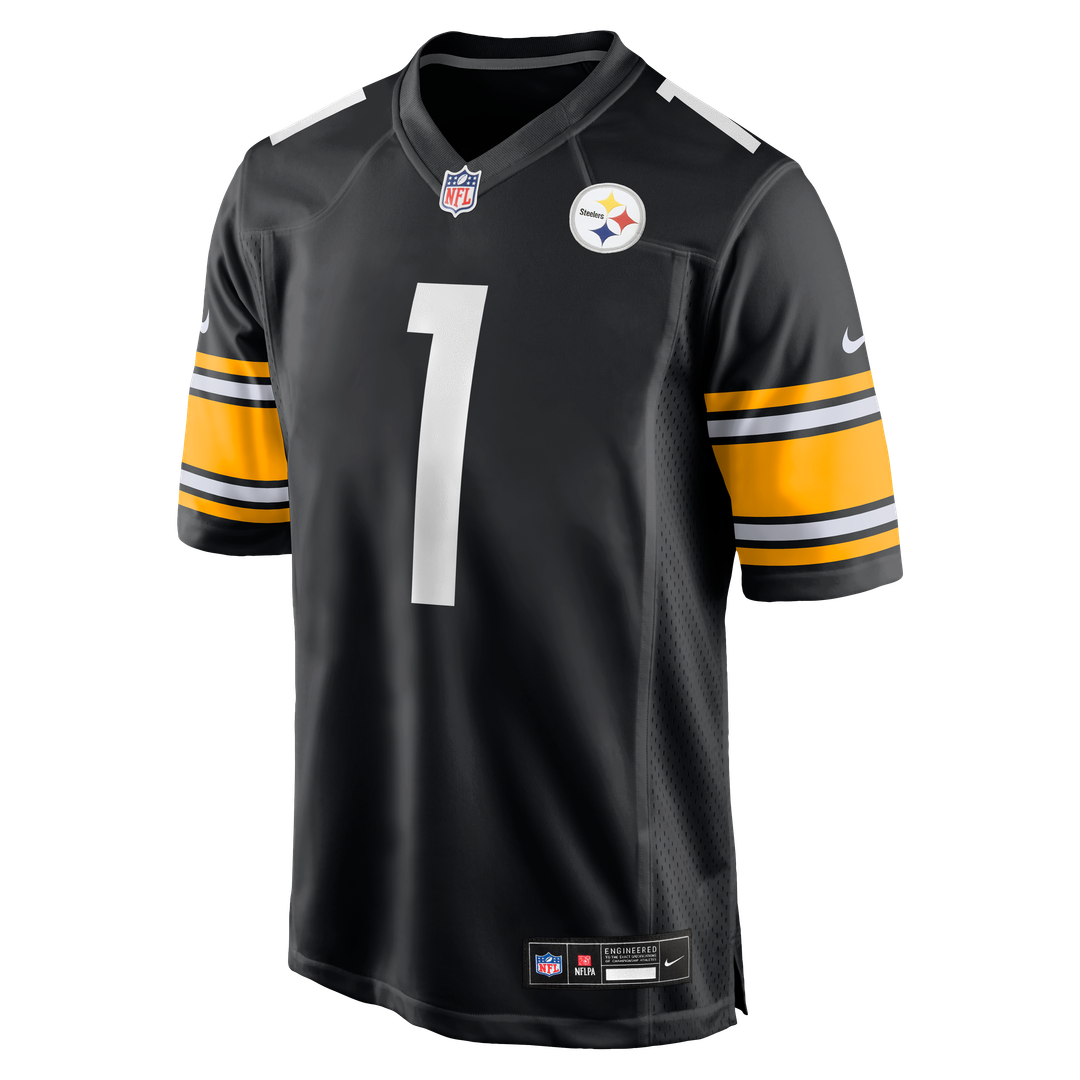 Men's Pittsburgh Steelers Number 1 Dad Nike Black Game product image 2