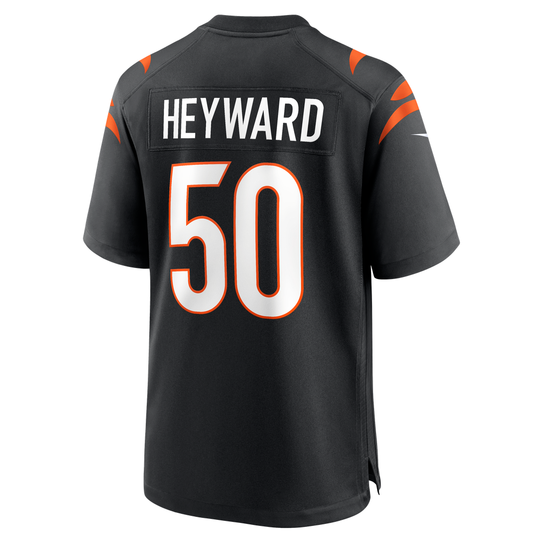 Men's Cincinnati Bengals Shaka Heyward Nike Black Team Game product image 3