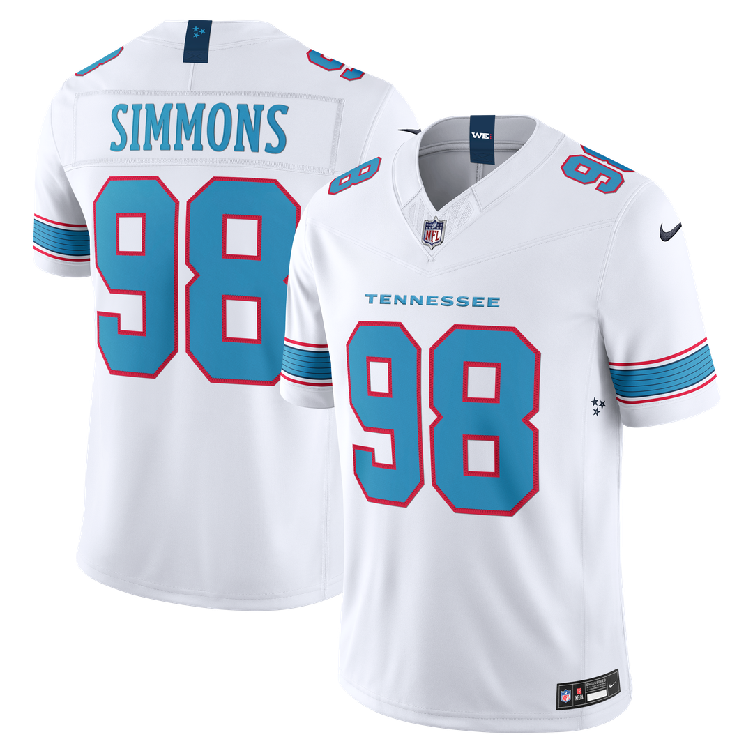 Men's Tennessee Titans Jeffery Simmons Nike White Vapor product image 1