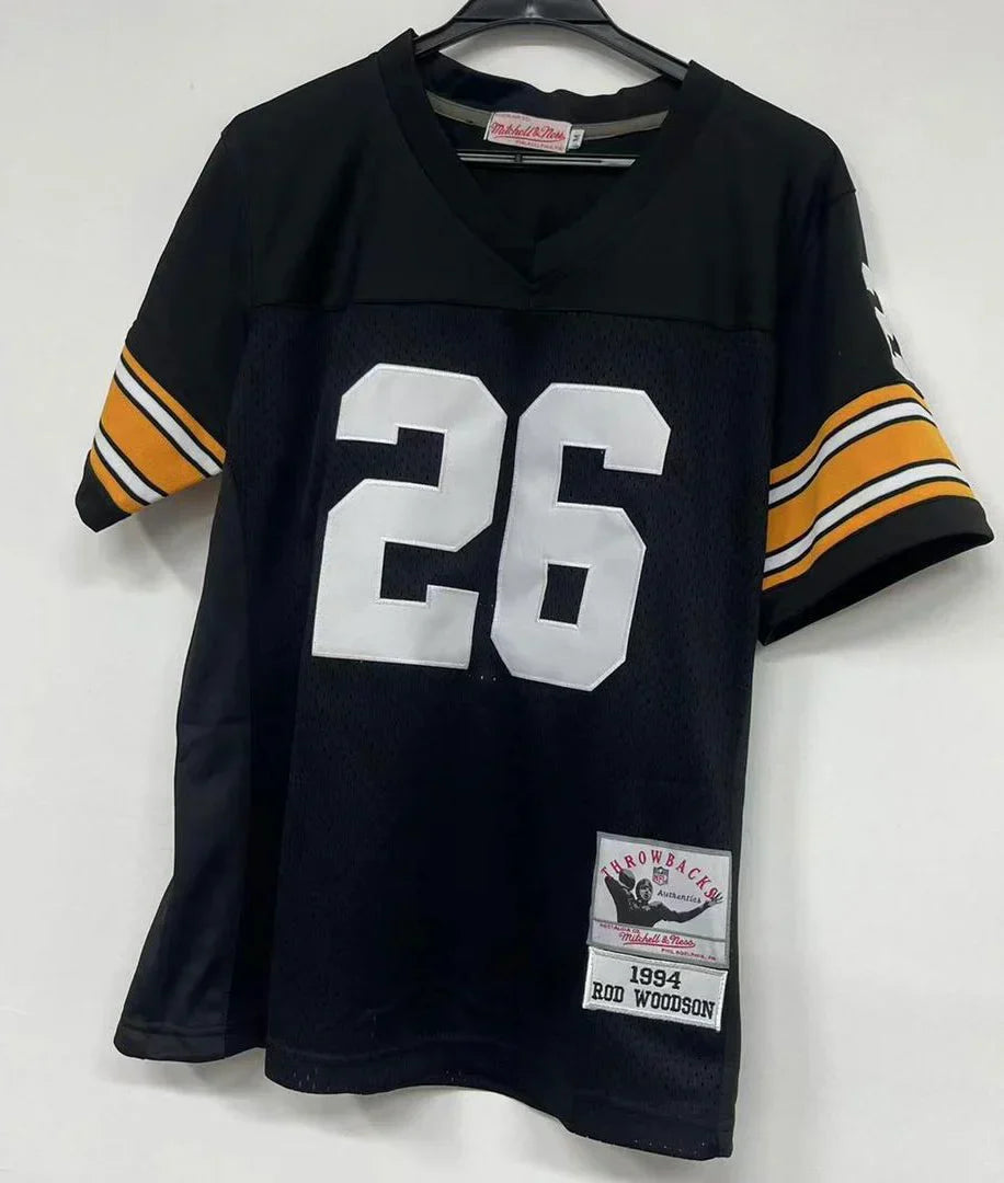 Rod Woodson Pittsburgh Steelers Jersey black Mitchell & Ness product image 2, provided for visual reference and product