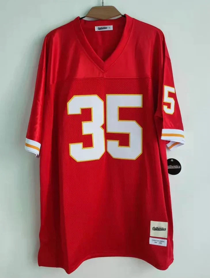 Christian Okoye Kansas City Chiefs Classic Authentics Jersey red product image 2, provided for visual reference and product