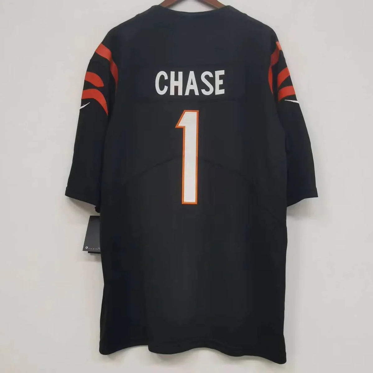 Ja’Marr Chase Cincinnati Bengals Jersey Black Nike product image 1, provided for visual reference and product detail review