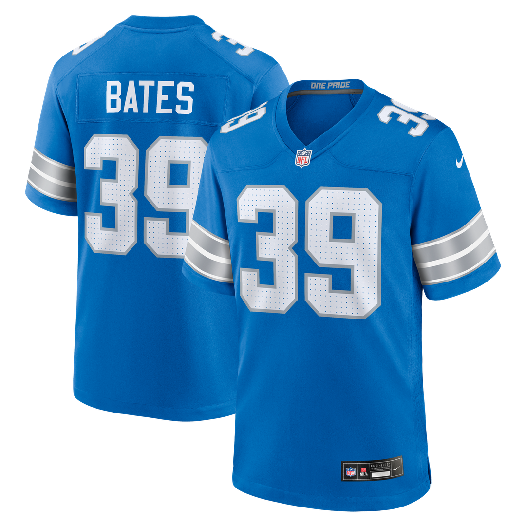 Men's Detroit Lions Jake Bates Nike Blue Team Game Jersey product image 1