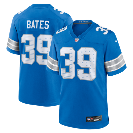 Men's Detroit Lions Jake Bates Nike Blue Team Game Jersey product image 1