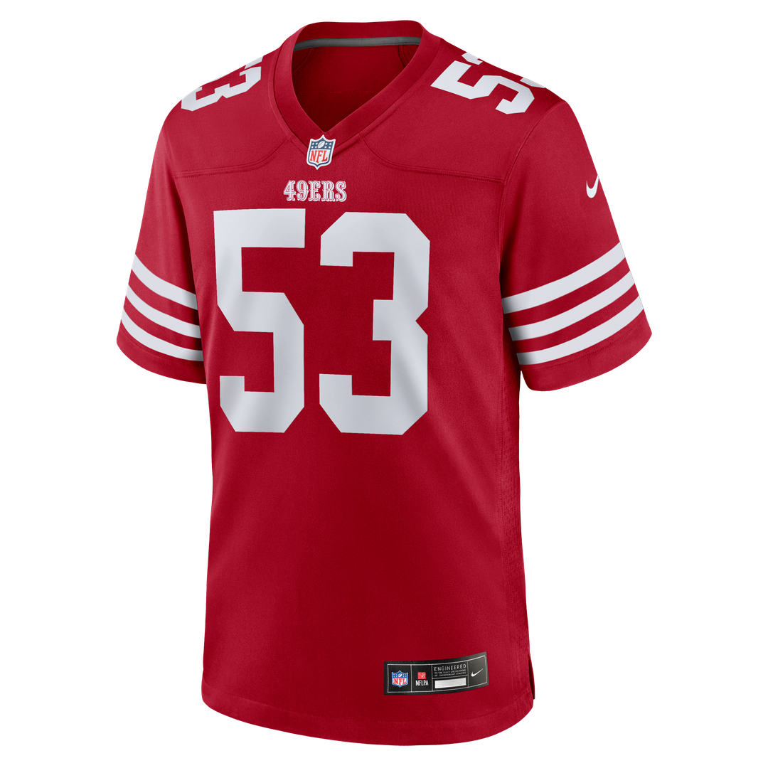 Men's San Francisco 49ers Jaden Dugger III Nike Scarlet product image 4