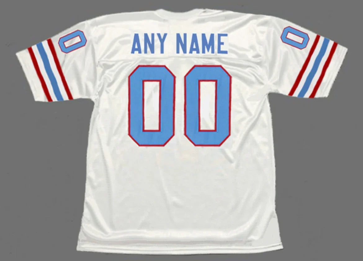 Any name & Number Houston Oilers NFL Mitchell & Ness Jersey white product image 1, provided for visual reference and product