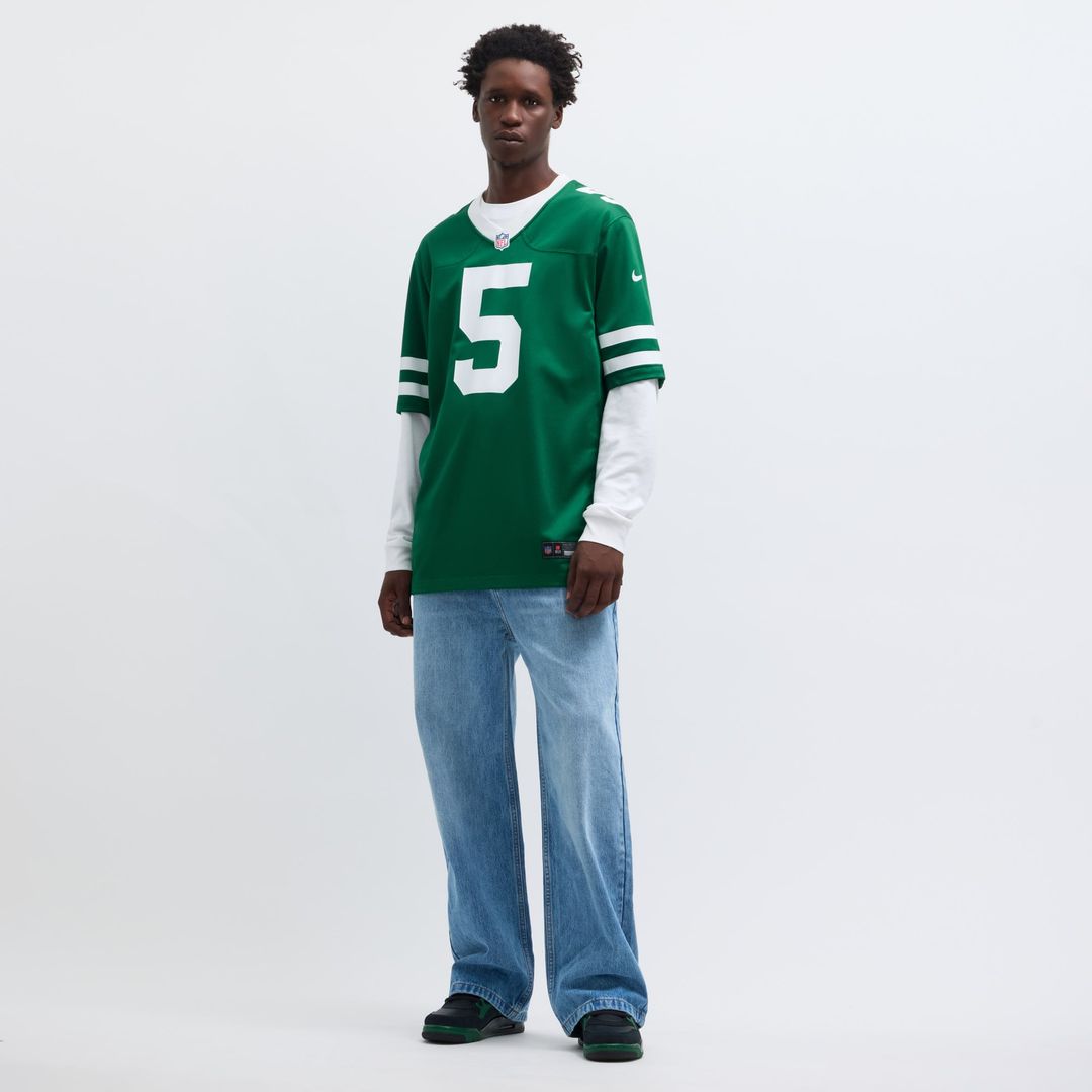 Men's New York Jets Garrett Wilson Nike Legacy Black product image 43