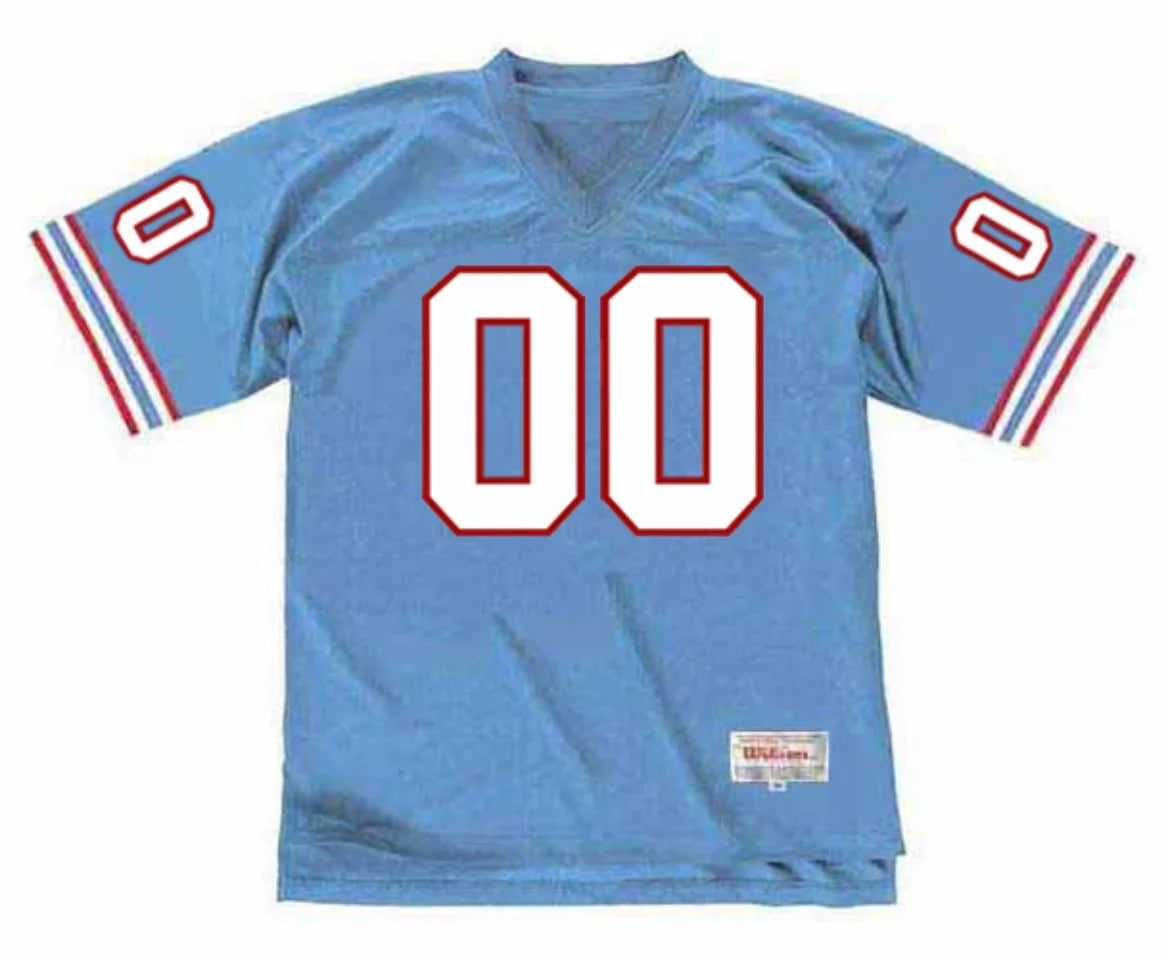 Any name & Number Houston Oilers Light Blue NFL Mitchell & Ness Jersey product image 2, provided for visual reference and