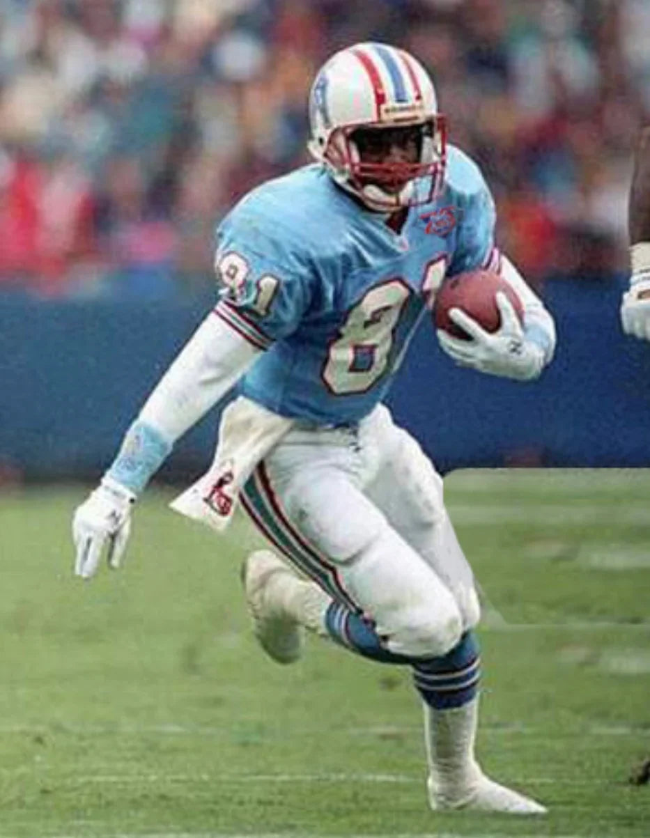 Any name & Number Houston Oilers Light Blue NFL Mitchell & Ness Jersey product image 4, provided for visual reference and