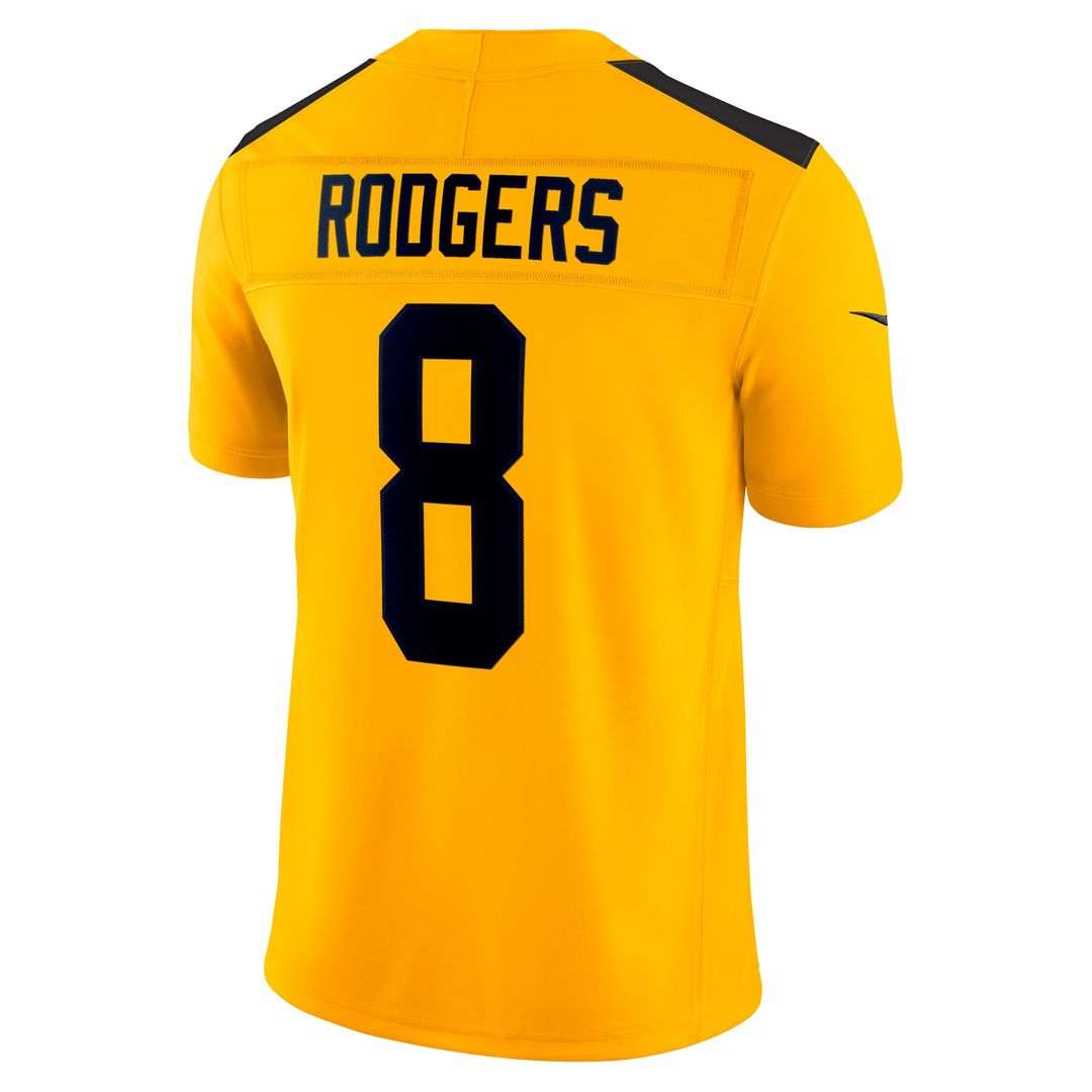 Men's Pittsburgh Steelers Aaron Rodgers Nike Gold Alternate product image 3