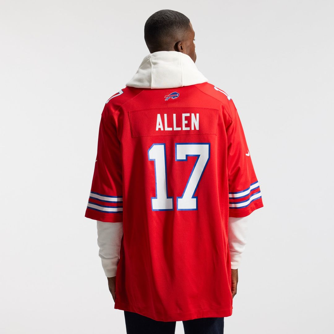 Men's Buffalo Bills Josh Allen Nike Red Alternate Game product image 3