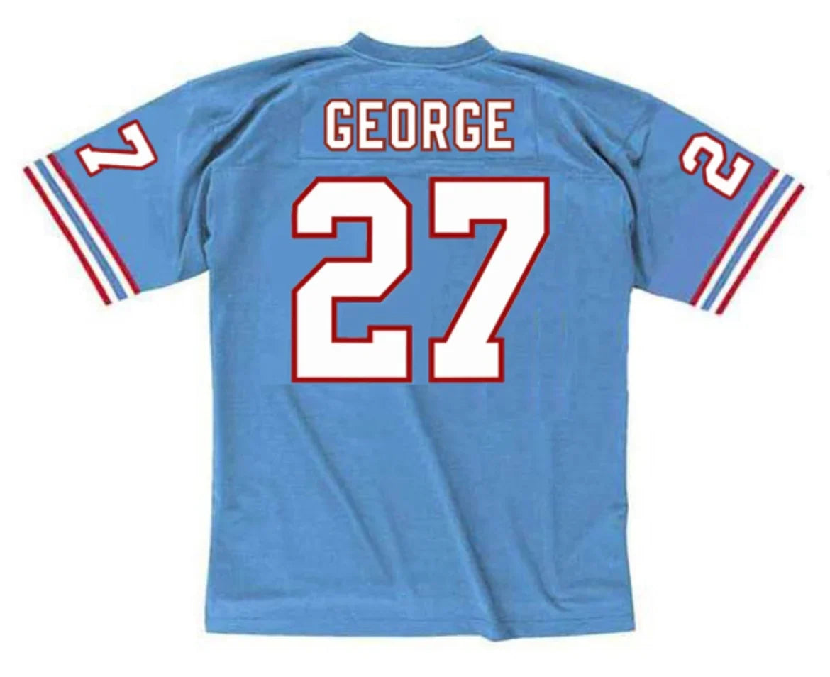 Eddie George Houston Oilers NFL Mitchell & Ness Jersey product image 1, provided for visual reference and product detail