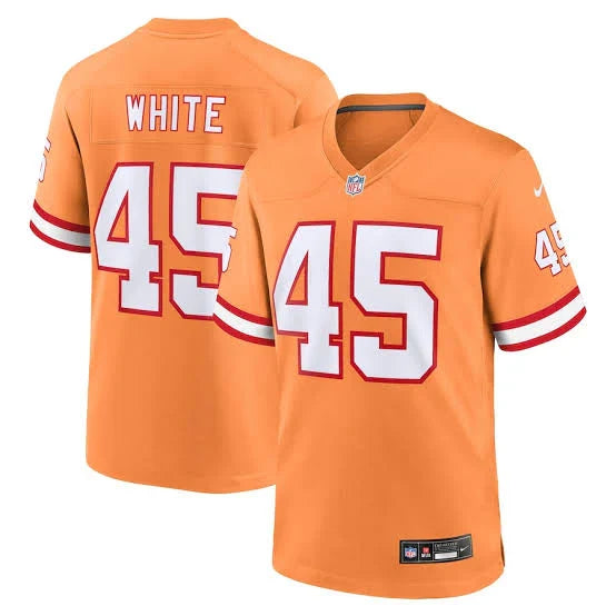 Devin White Tampa Bay Buccaneers Official NFL NIKE Jersey product image 1, provided for visual reference and product detail