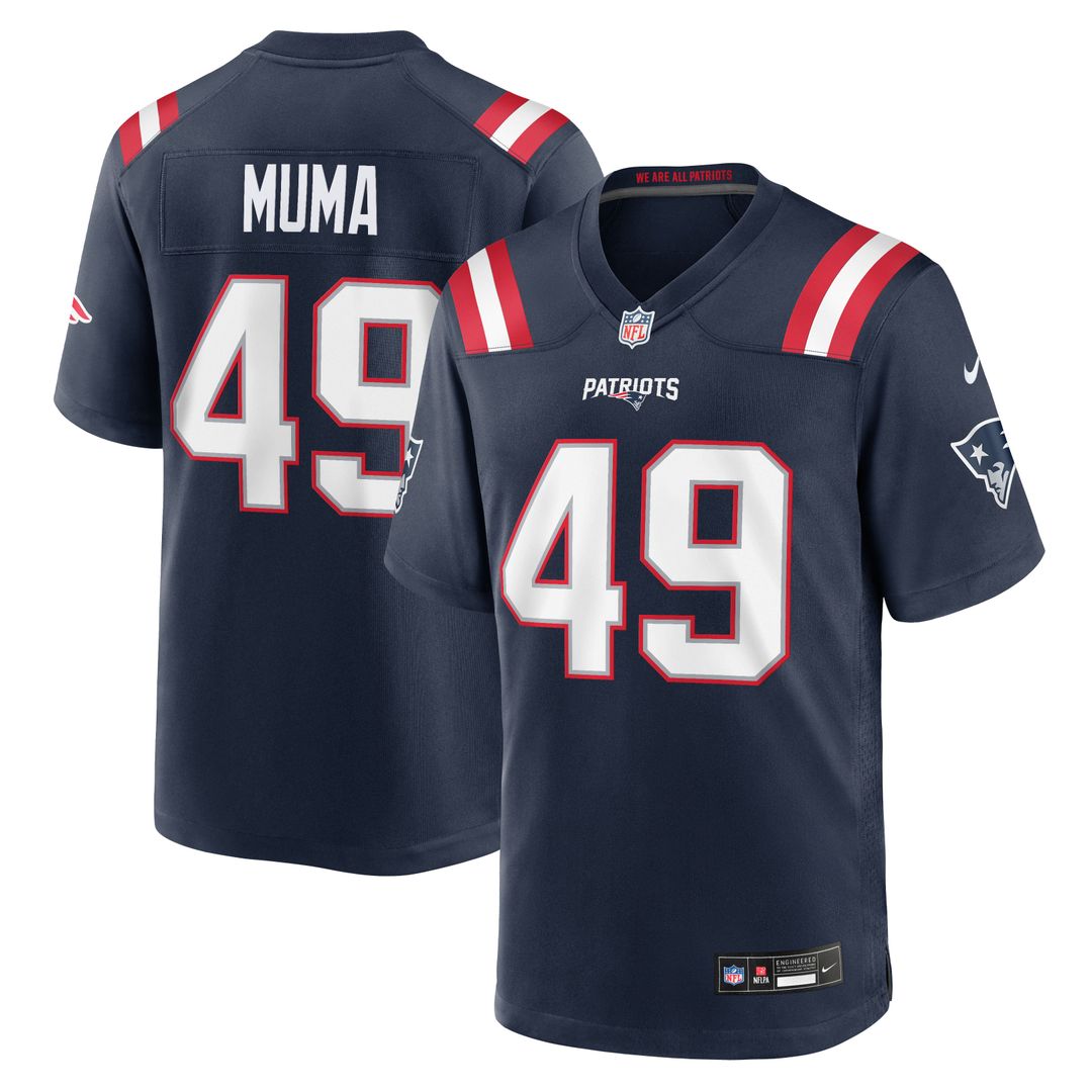 Men's New England Patriots Chad Muma Nike Navy Team Game product image 1