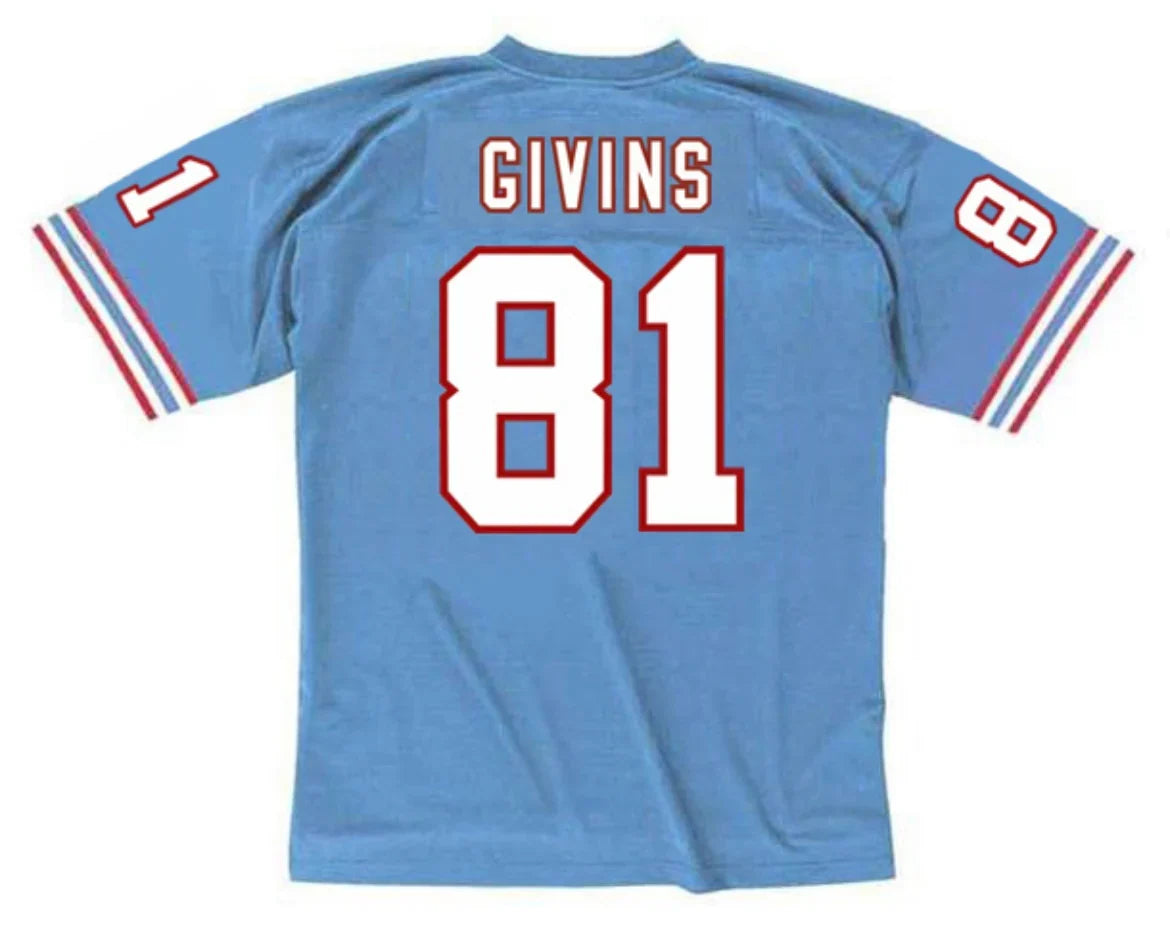 Ernest Givens Houston Oilers 1994 NFL Mitchell & Ness Jersey product image 1, provided for visual reference and product