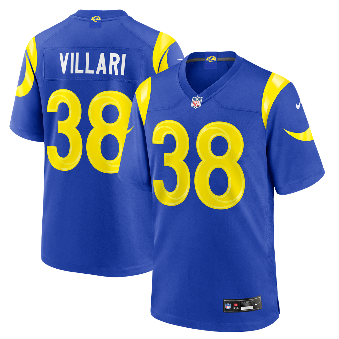 Men's Los Angeles Rams Dan Villari Nike Royal Game Jersey product image 1