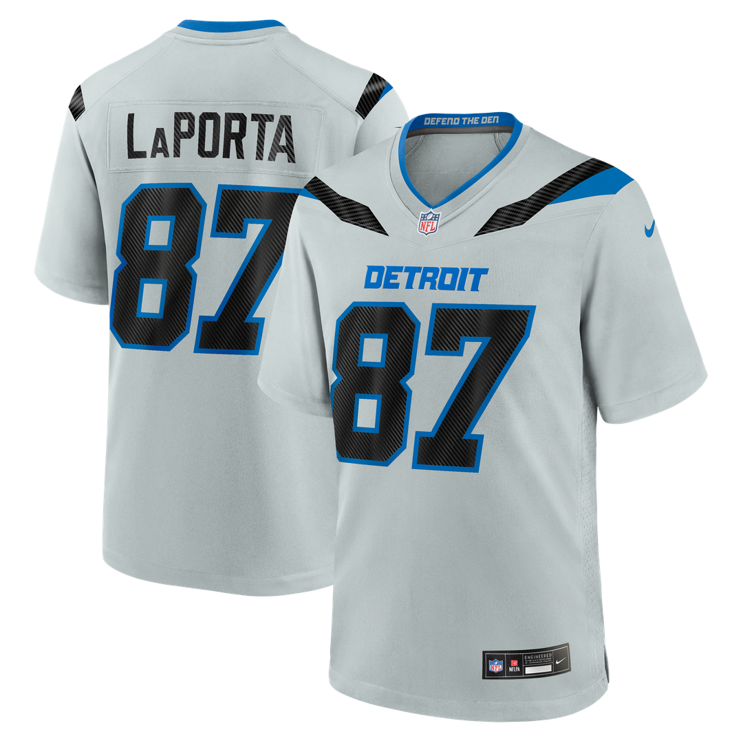 Men's Detroit Lions Sam LaPorta Nike Silver 2026 Rivalries product image 1