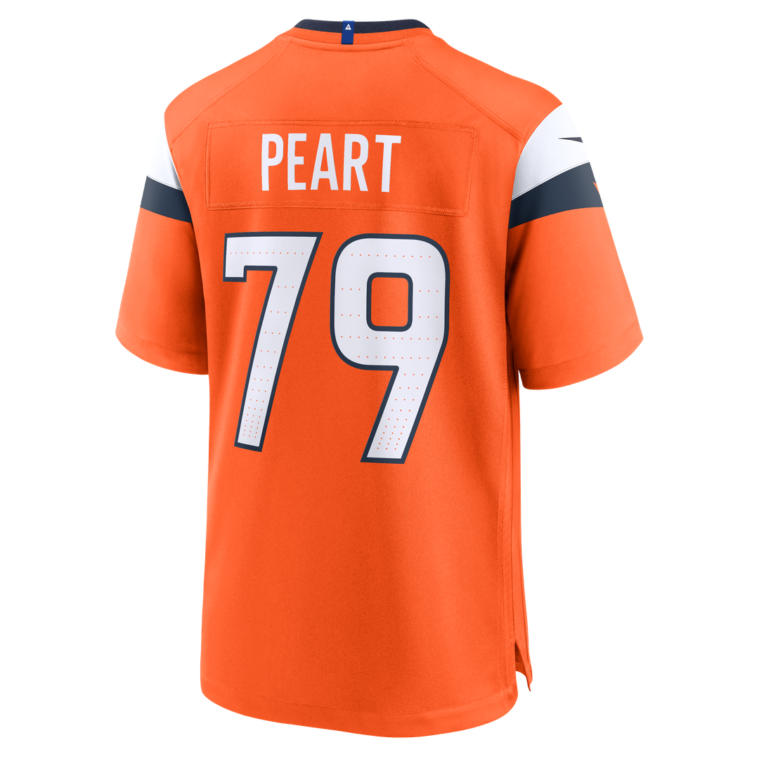 Men's Denver Broncos Matt Peart Nike Orange Team Game Jersey product image 3