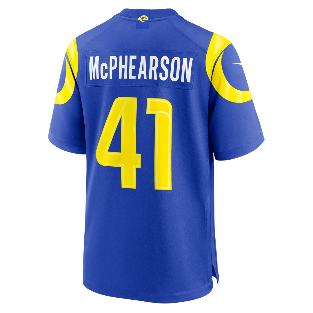 Men's Los Angeles Rams Zech McPhearson Nike Royal Team Game product image 3