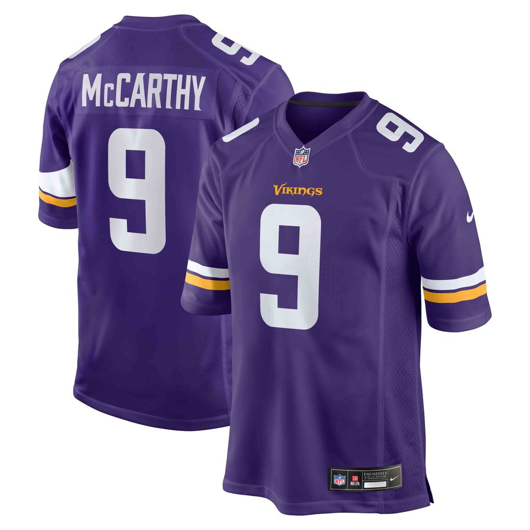 Men's Minnesota Vikings J.J. McCarthy Nike Purple Player product image 1