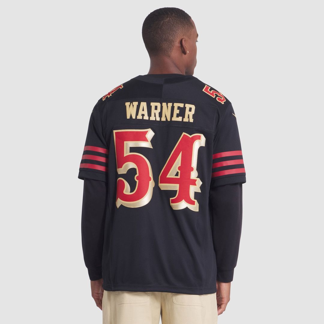 Men's San Francisco 49ers Fred Warner Nike Black Rivalries product image 5