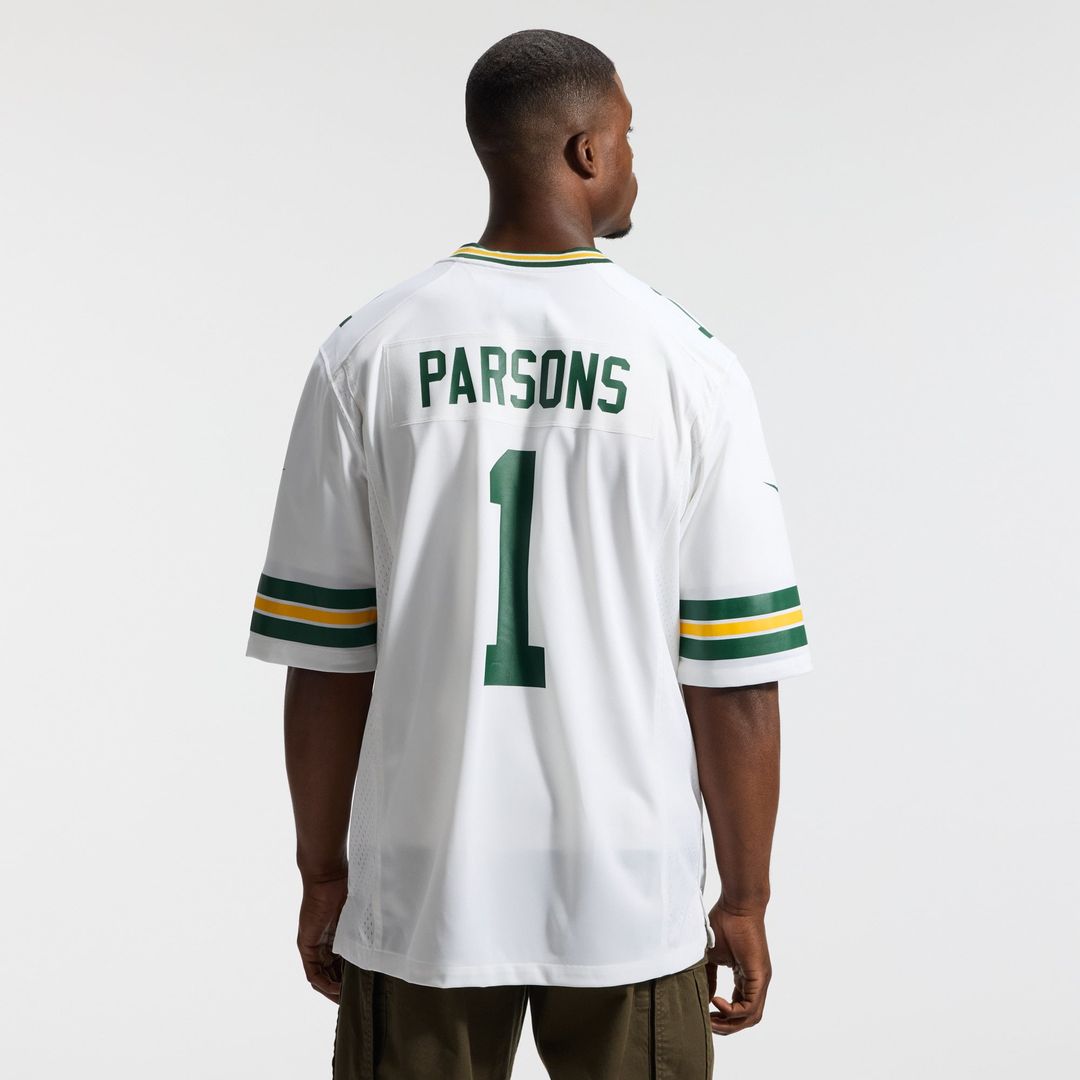 Men's Green Bay Packers Micah Parsons Nike White Game product image 16
