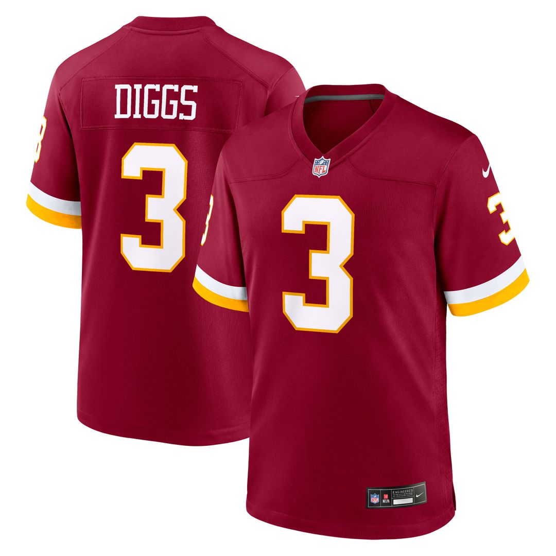 Men's Washington Commanders Stefon Diggs Nike Burgundy Game product image 1