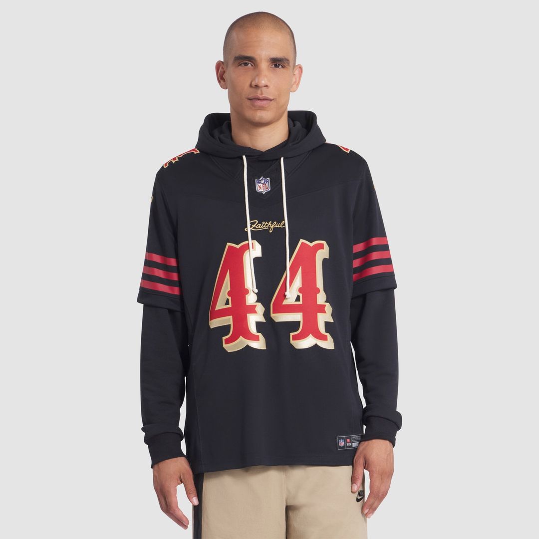 Men's San Francisco 49ers Kyle Juszczyk Nike Black product image 4