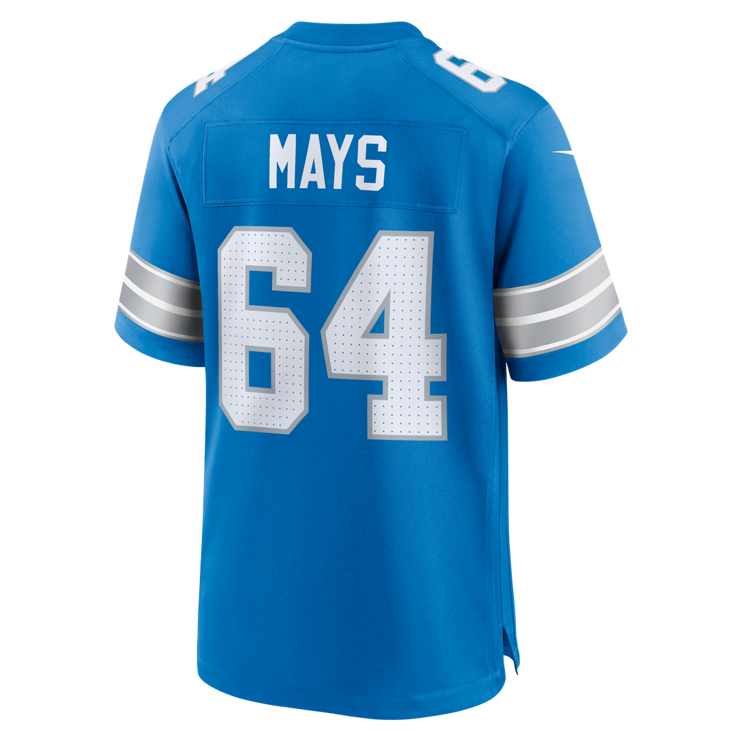 Men's Detroit Lions Cade Mays Nike Blue Team Game Jersey product image 3