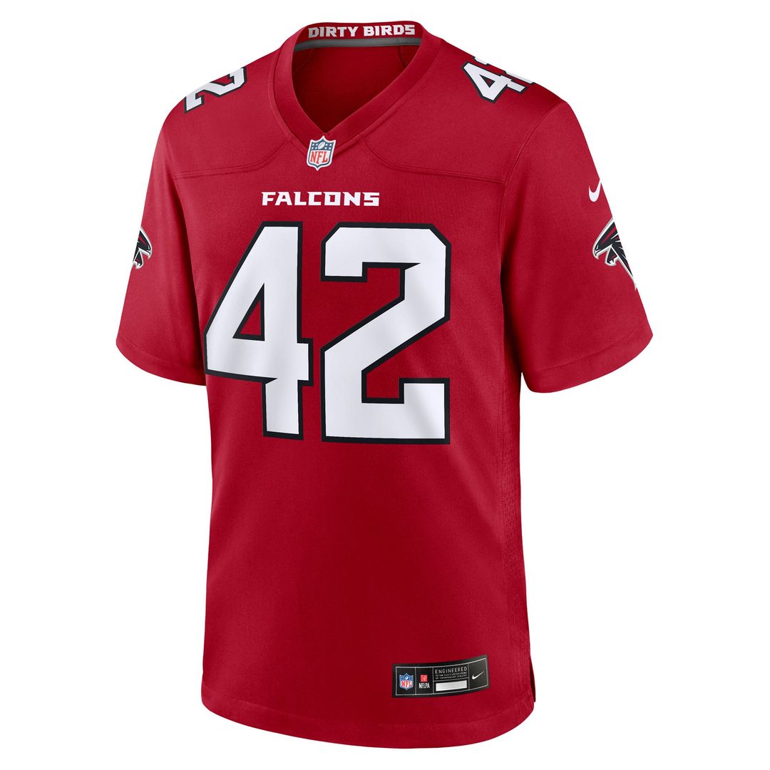 Men's Atlanta Falcons Josh Woods Nike Red Team Game Jersey product image 2