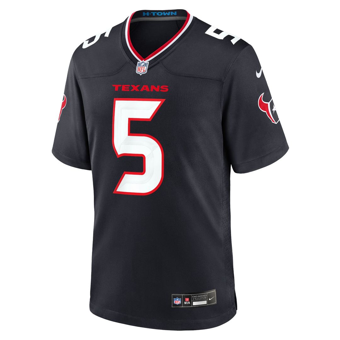 Men's Houston Texans Jalen Pitre Nike Navy Game Jersey product image 10
