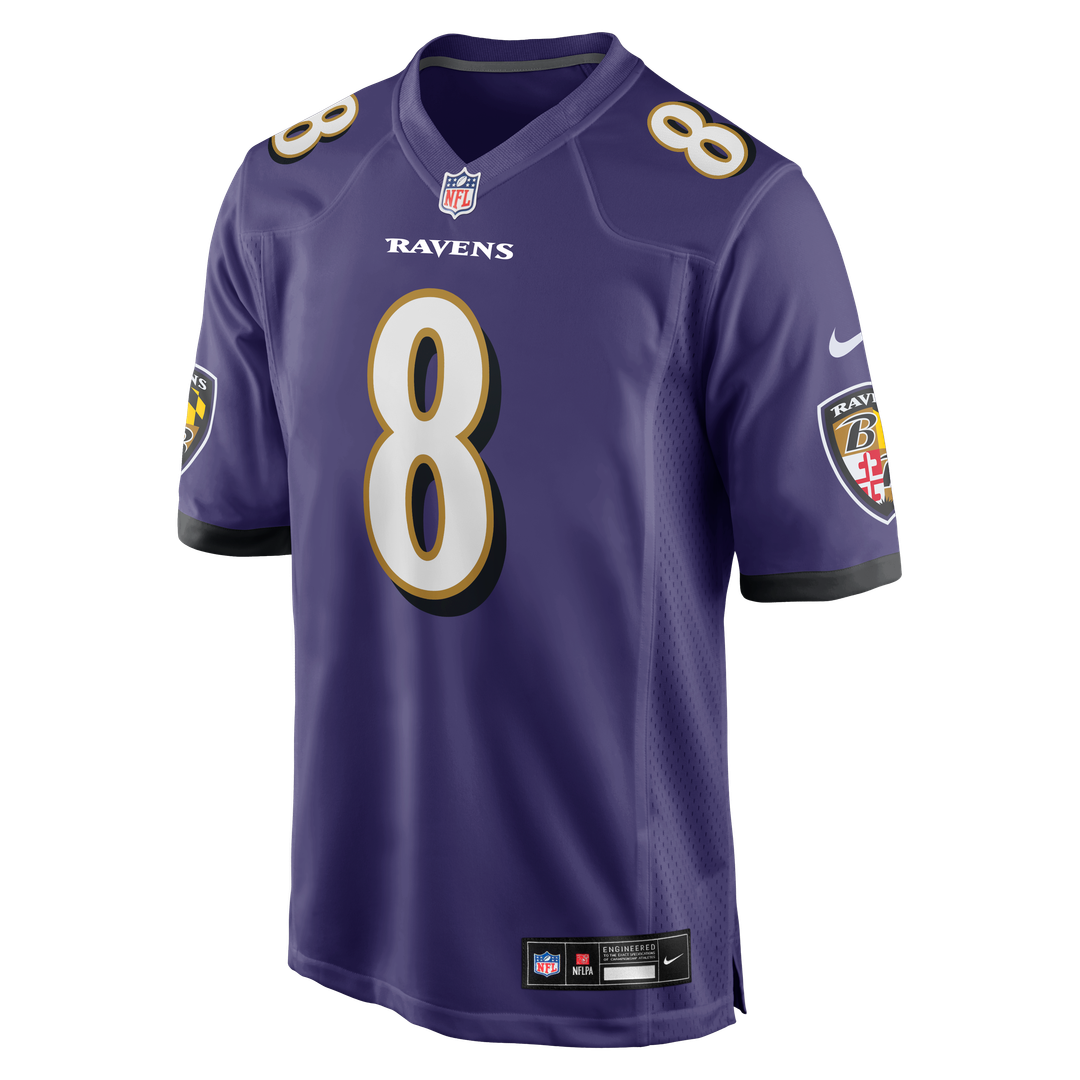 Men's Baltimore Ravens Lamar Jackson Nike Purple Game Jersey product image 2