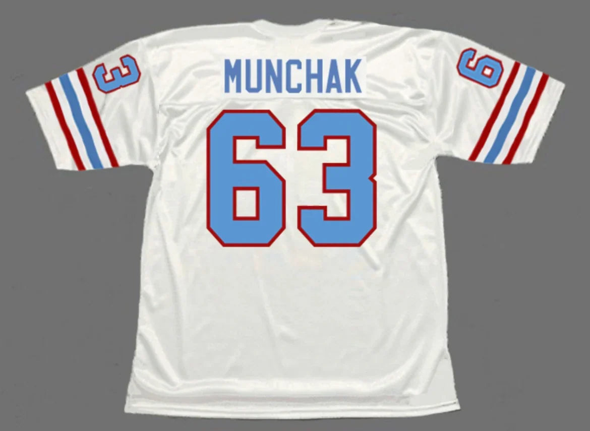 Mike Munchak Houston Oilers NFL Mitchell & Ness Jersey product image 1, provided for visual reference and product detail
