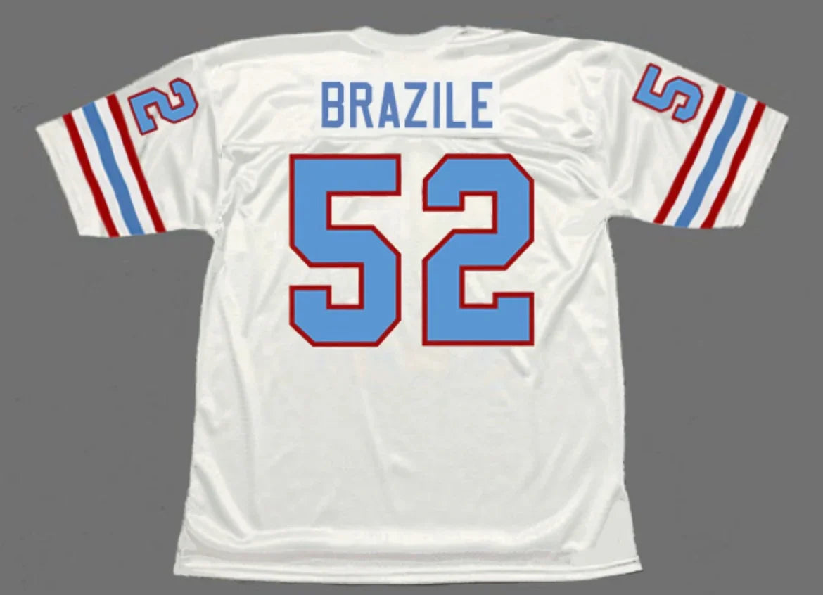 Robert Brazile Houston Oilers NFL Mitchell & Ness Jersey product image 1, provided for visual reference and product detail