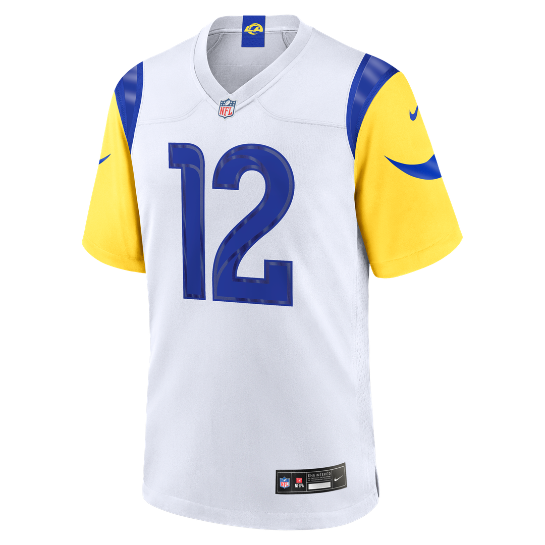 Men's Los Angeles Rams Puka Nacua Nike White Game Player product image 2