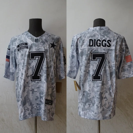 Trevon Diggs Dallas Cowboys 2024 military salute to service Jersey product image 1, provided for visual reference and