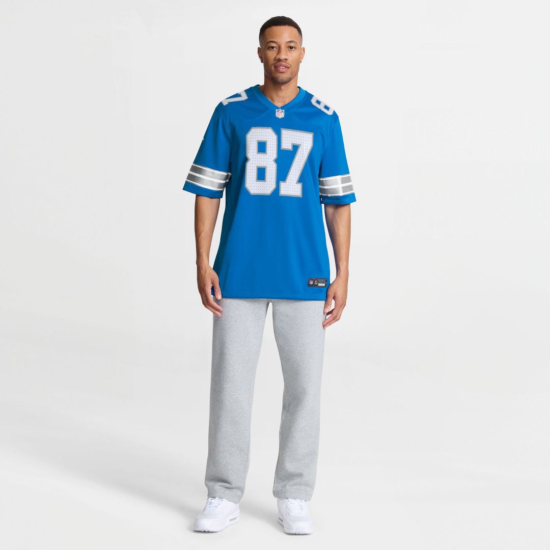 Men's Detroit Lions Sam LaPorta Nike Blue Game Jersey product image 12