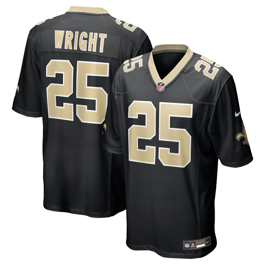 Men's New Orleans Saints Rejzohn Wright Nike Black Team product image 1