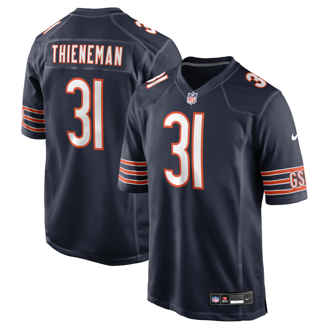 Men's Chicago Bears Dillon Thieneman Nike Navy Team Game product image 1