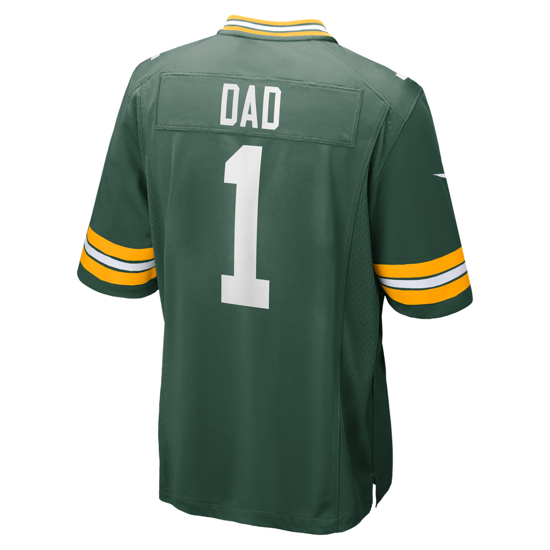 Men's Green Bay Packers Number 1 Dad Nike Game Jersey product image 3