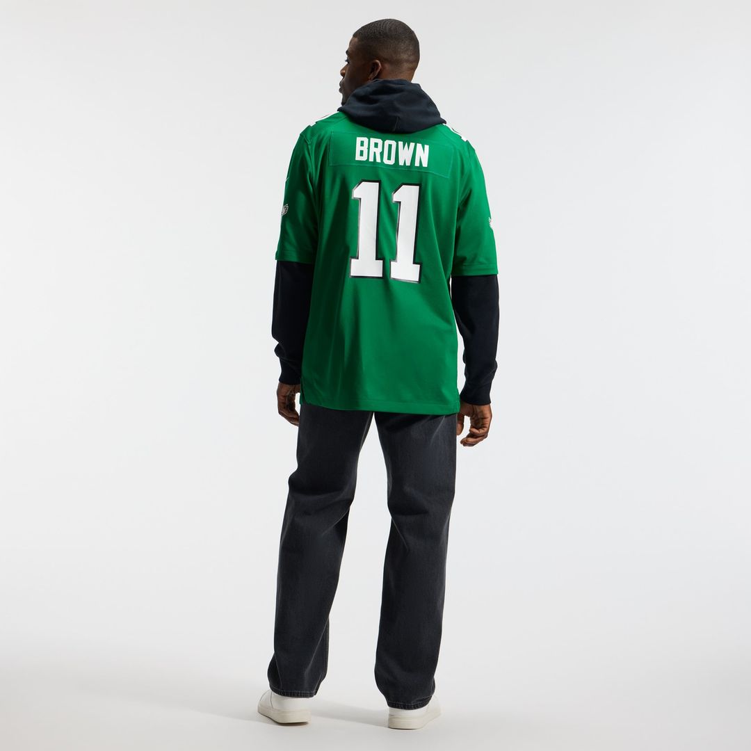 Men's Philadelphia Eagles A.J. Brown Nike Midnight Green product image 17