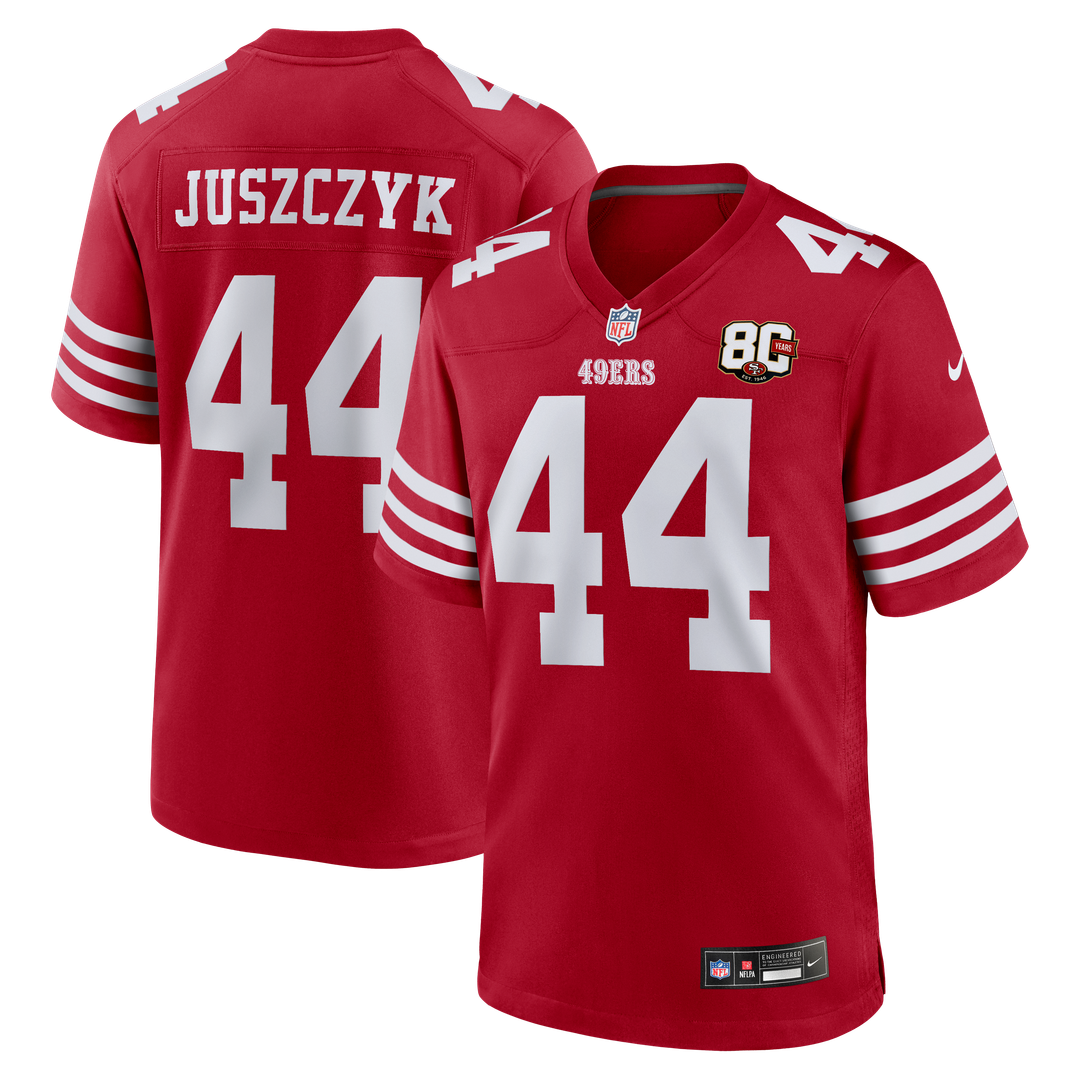 Men's San Francisco 49ers Kyle Juszczyk Nike Scarlet 80th product image 1