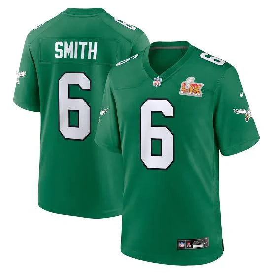 DeVonta Smith YOUTH KIDS Philadelphia Eagles Super Bowl Jersey product image 1, provided for visual reference and product