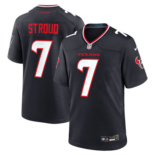 Men's Houston Texans C.J. Stroud Nike Navy Game Jersey product image 1