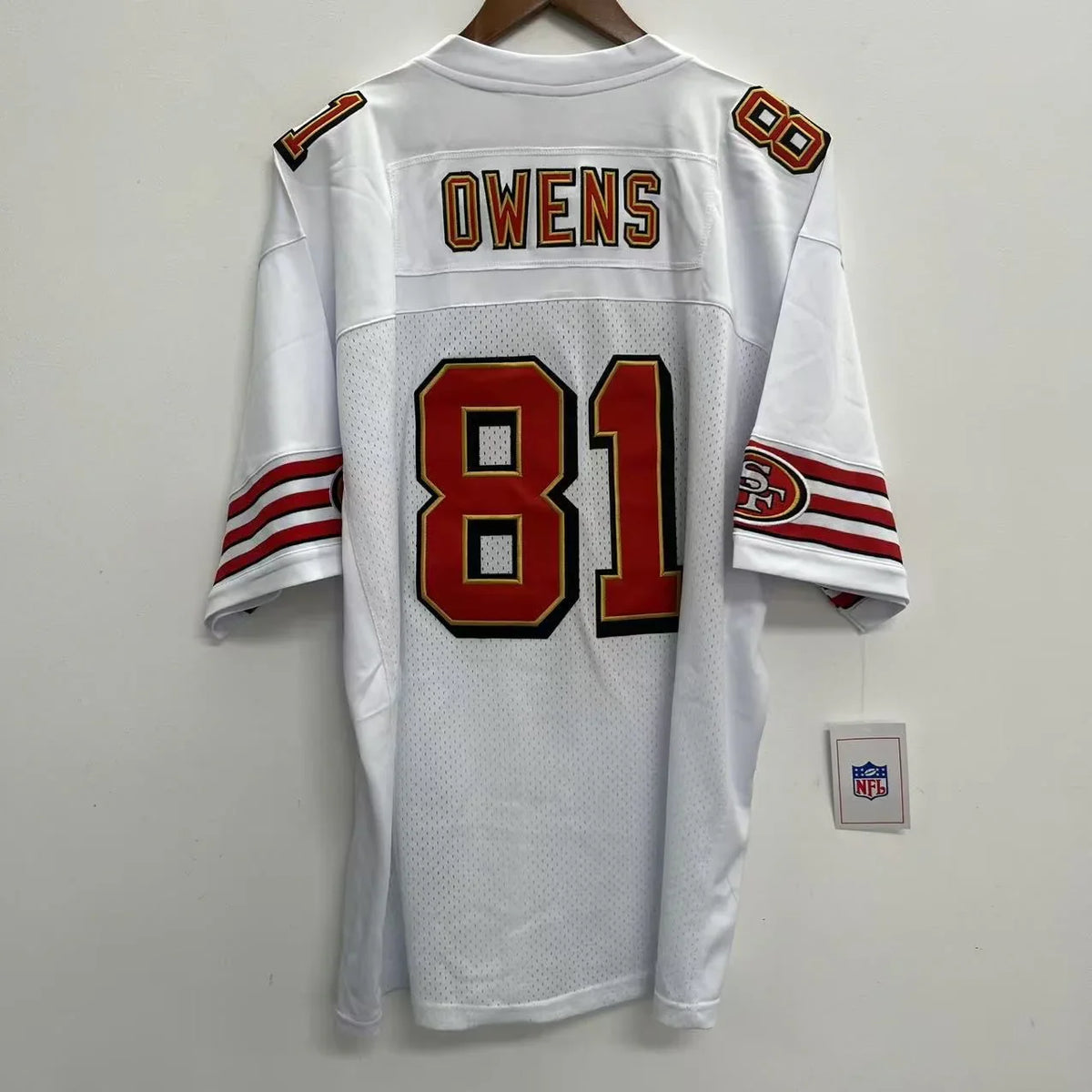 Terrell Owens San Francisco 49ers YOUTH KIDS Jersey white product image 1, provided for visual reference and product detail