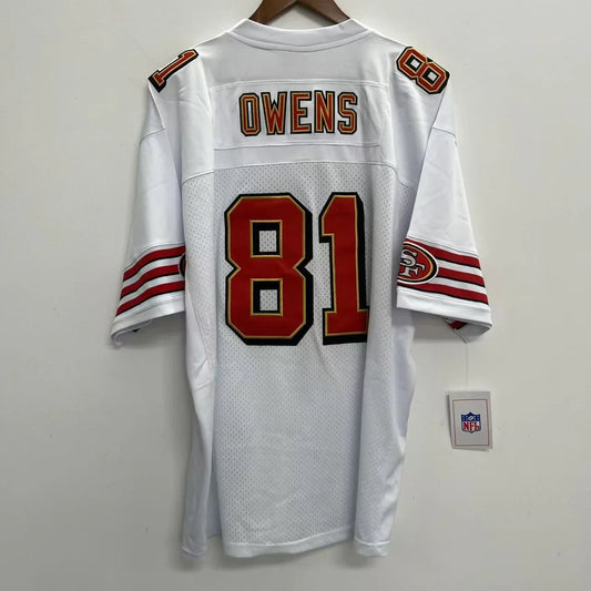 Terrell Owens San Francisco 49ers YOUTH KIDS Jersey white product image 1, provided for visual reference and product detail