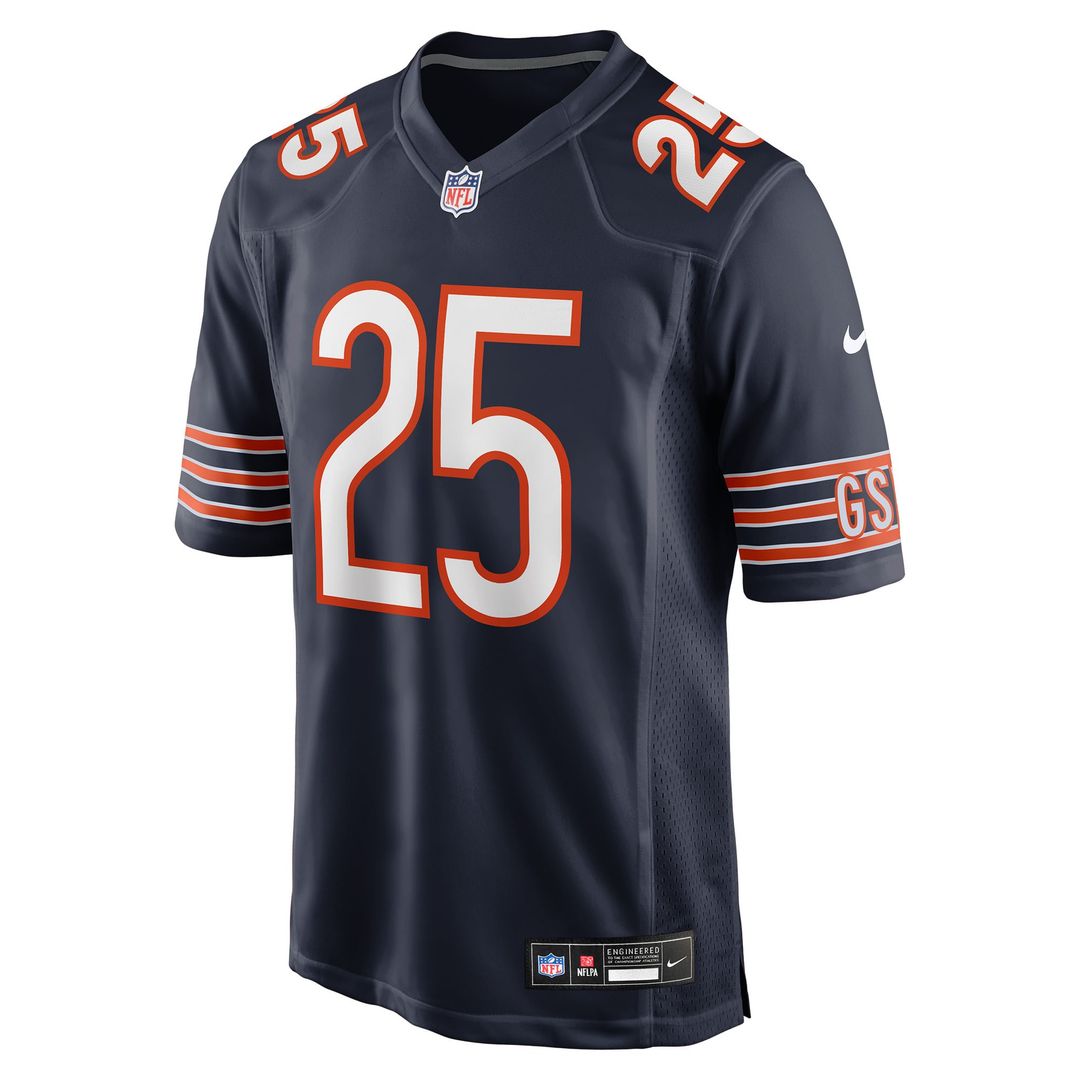 Men's Chicago Bears Kyle Monangai Nike Navy Team Game Jersey product image 2