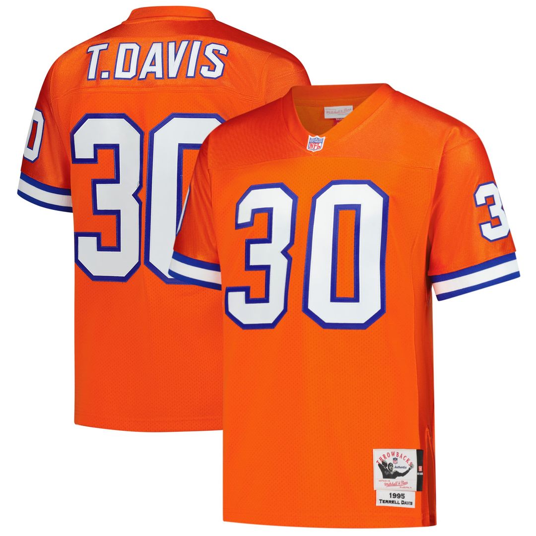 Men's Denver Broncos Terrell Davis Mitchell & Ness Orange product image 1